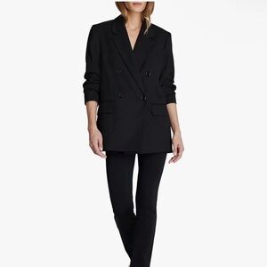 Club Monaco Double Breasted Blazer - Black Double-Breasted Blazer